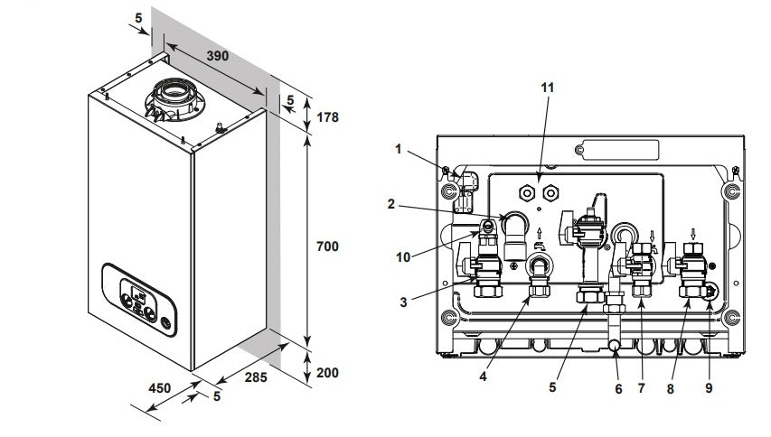 Main Eco Compact 15kW Natural Gas System Boiler